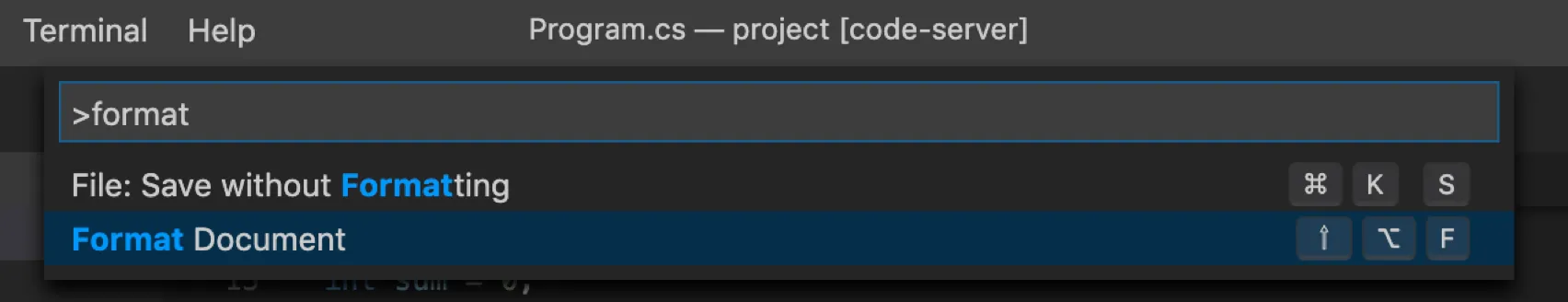 フォーマッターの起動の様子